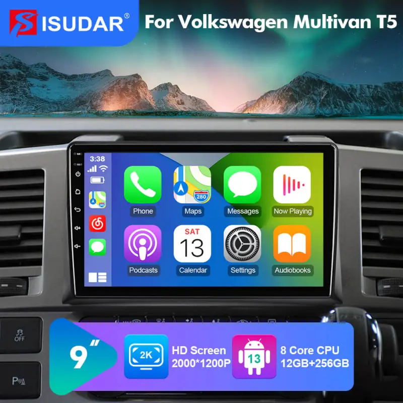 NEW! Android 13 Car Radio For Volkswagen VW Transporter Multivan T5 Caravel 9 inch screen Wifi 6