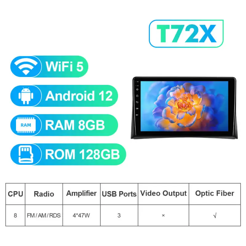NEW! Android 13 Car Radio For Volkswagen VW Transporter Multivan T5 Caravel 9 inch screen Wifi 6