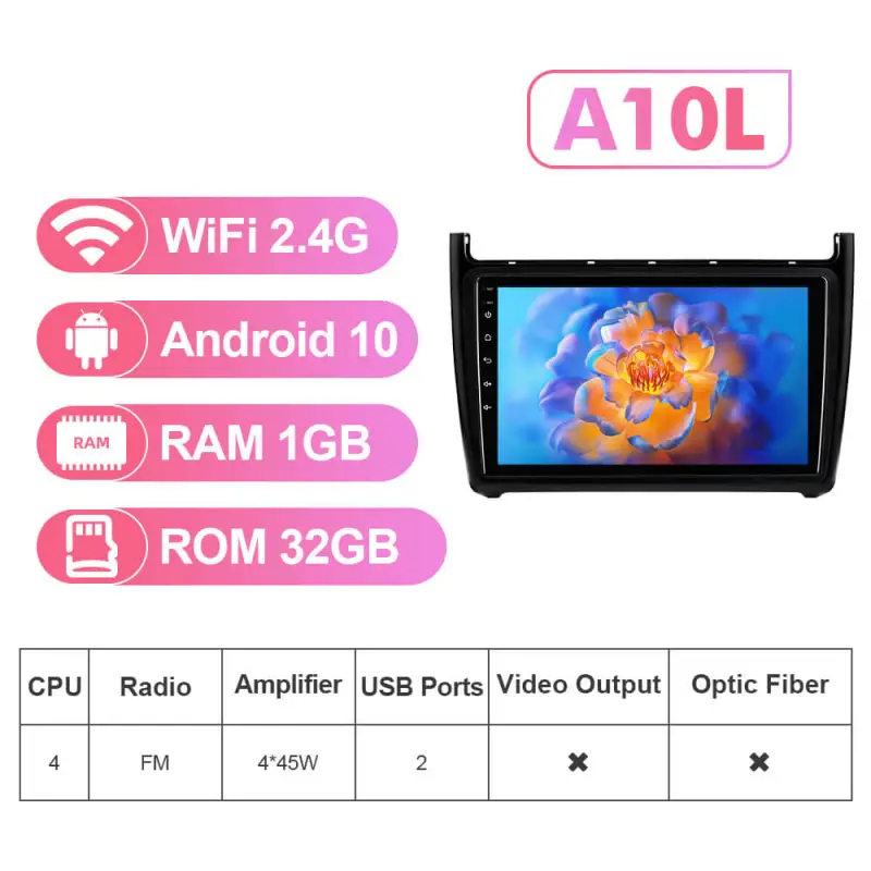 NEW! Android 13 For VW/Volkswagen/POLO Sedan 2009-2017 QLED Android Auto 9” Car Radio