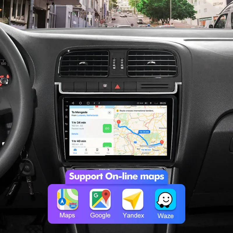 NEW! Android 13 For VW/Volkswagen/POLO Sedan 2009-2017 QLED Android Auto 9” Car Radio
