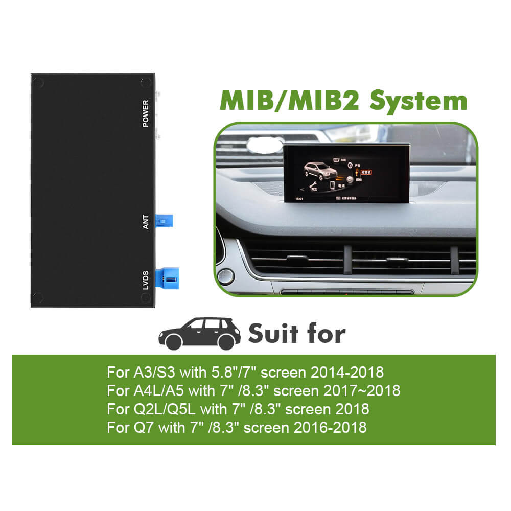 NEW! Carlinkit Wireless Apple Carplay AA Modem For Audi A5/S5/A4/A3/A1 A6 A7 A8 Q2 Q3 Q5 Q7 B9 S5