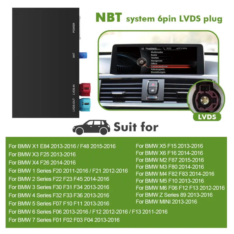 NEW! ISUDAR Apple Carplay& Android Auto Modem For BMW & MINI NBT System