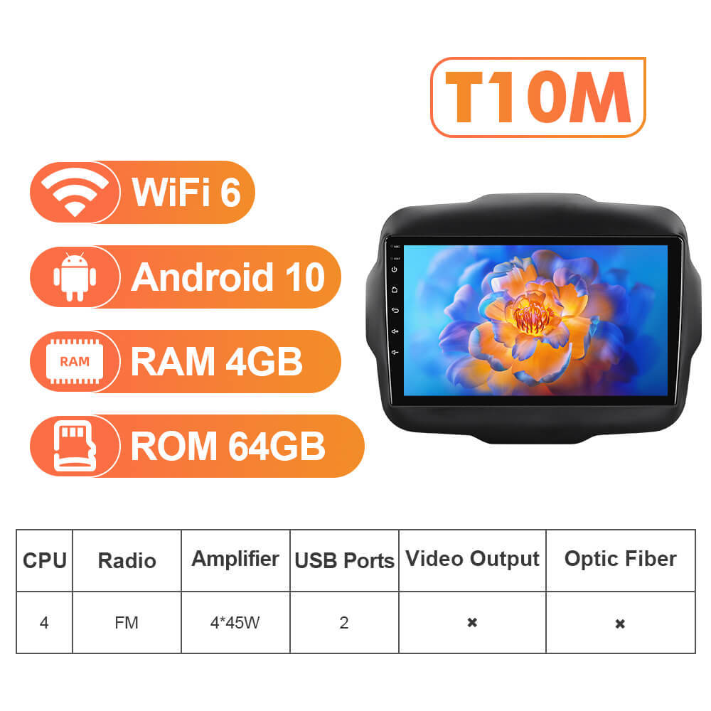 NEW! Android 13 For Jeep Renegade 2014 2015 2016 2017 2018 9inch screen car radio