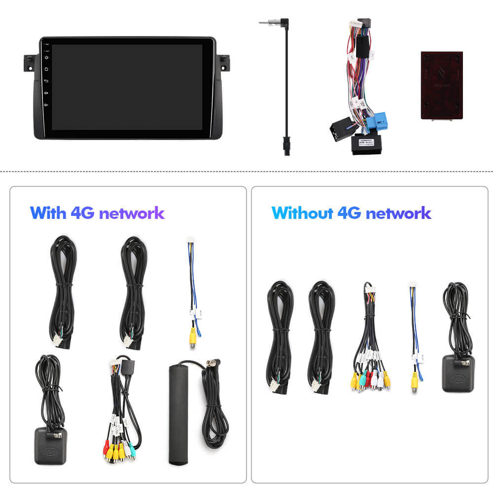 NEW! ISUDAR Android 13 For BMW 3 Series E46 M3 318/320/325/330/335 1998-2005 9inch 2K HD screen car radio