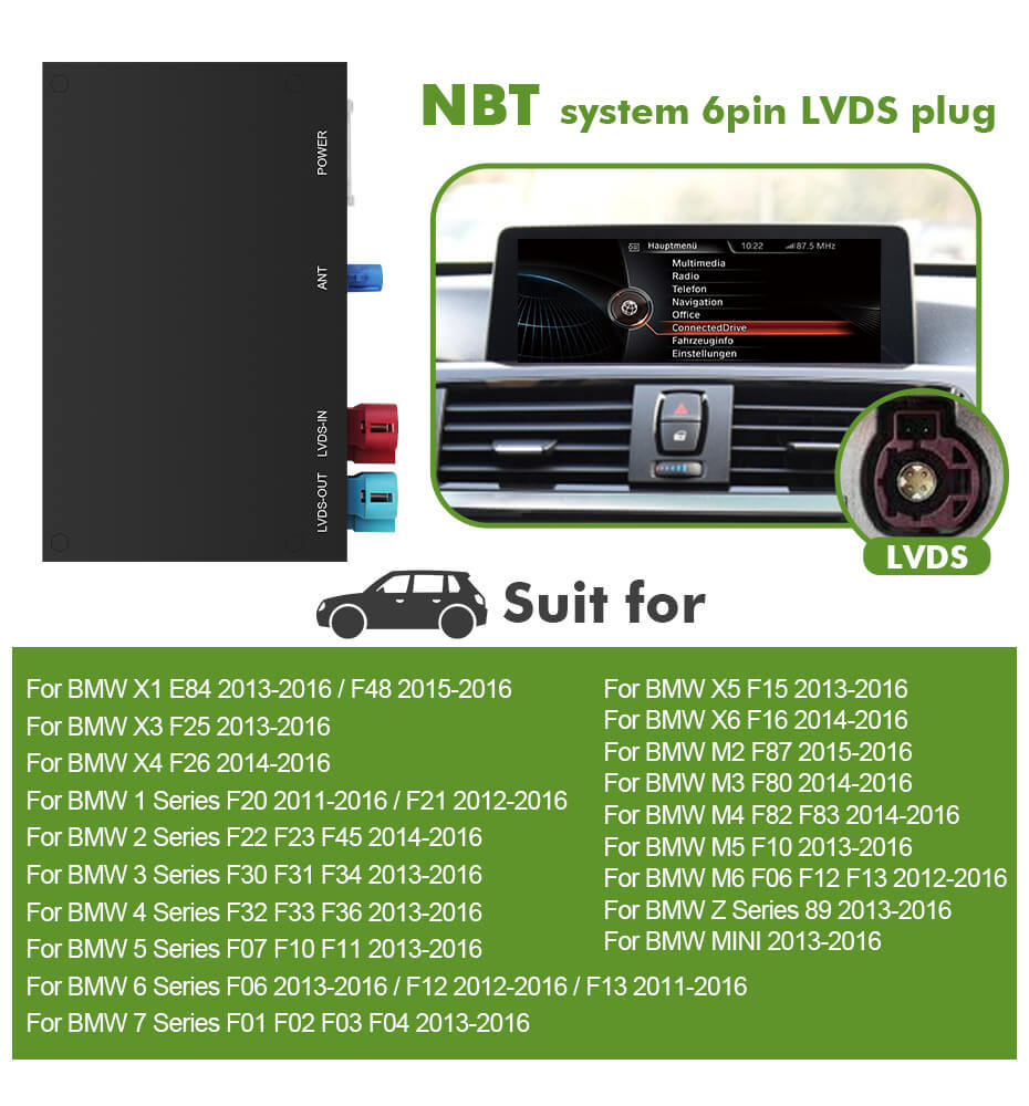 ISUDAR Apple Full Screen Carplay AA Modem for BMW CIC NBT EVO System