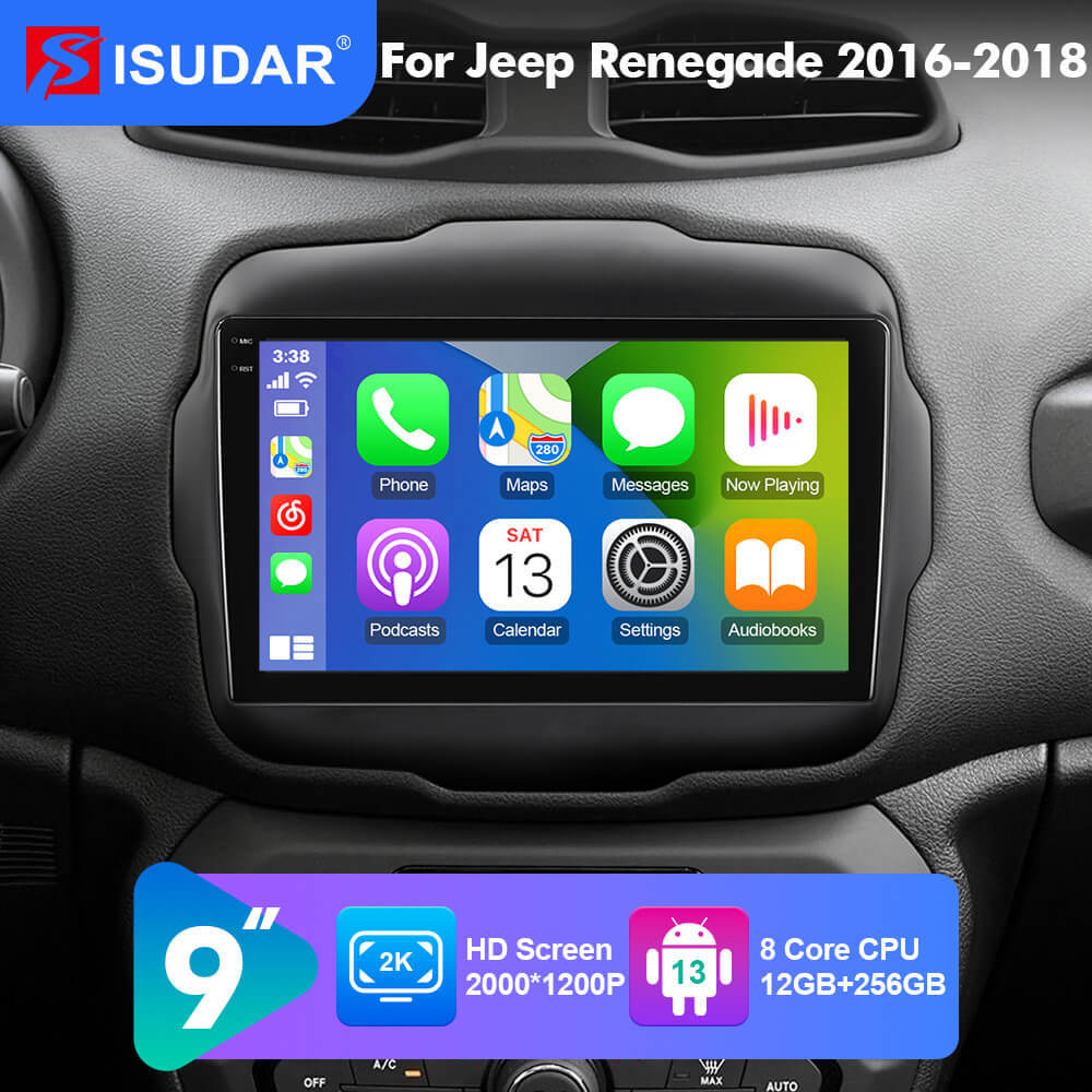 NEW! Android 13 For Jeep Renegade 2014 2015 2016 2017 2018 9inch screen car radio