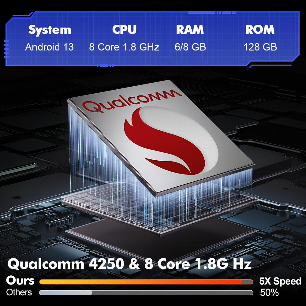 Q6 Qualcomm Android 13 For Jeep Renegade 2014-2018 9inch screen music car radio ADI DSP