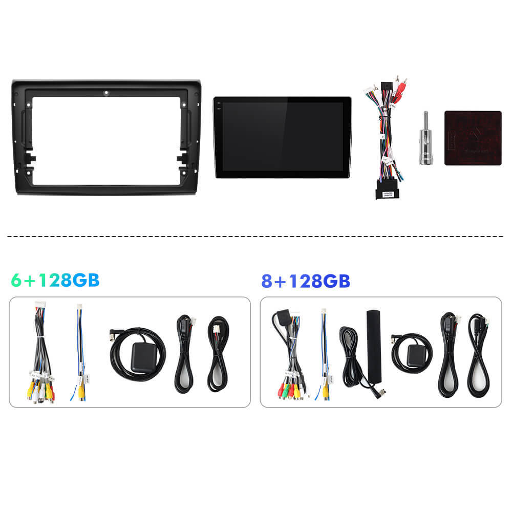 Q6 Qualcomm Android 13 For Fiat Bravo 2007-2012 9" screen music car radio DSP ADAU