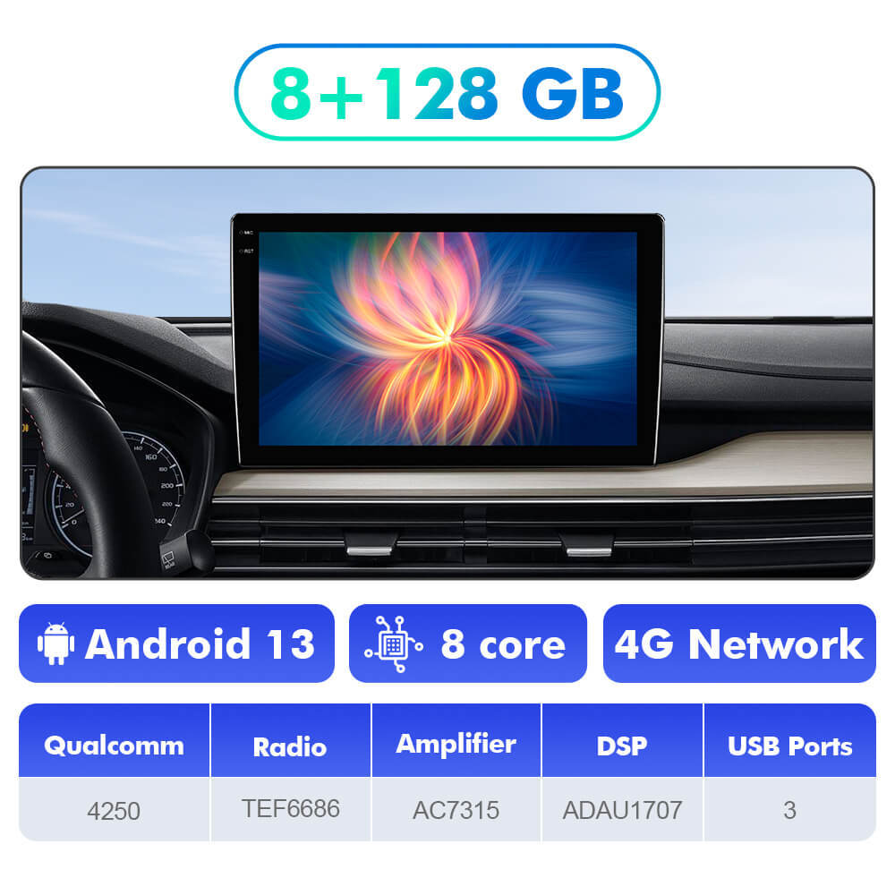 Q6 Qualcomm Android 13 For Fiat Bravo 2007-2012 9" screen music car radio DSP ADAU