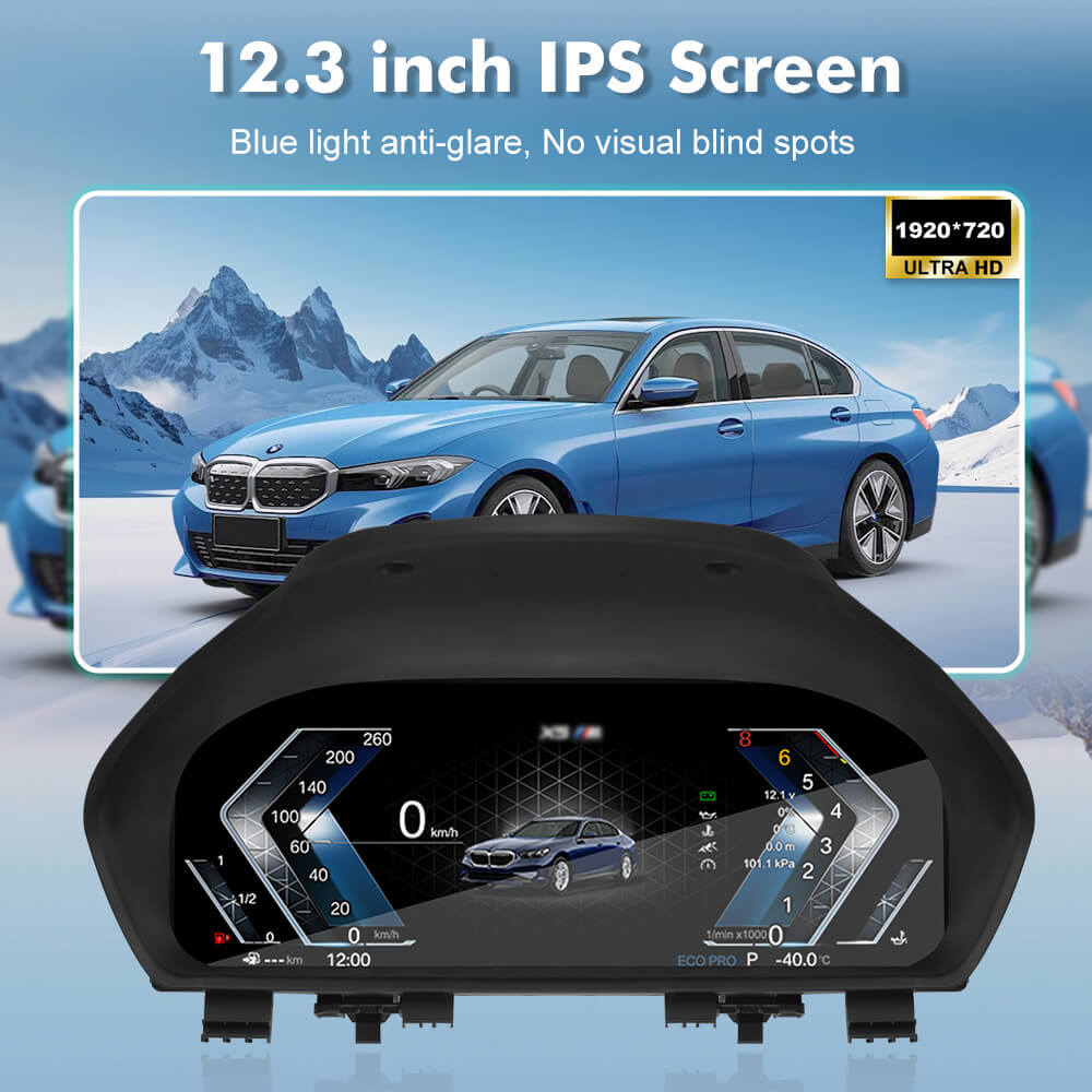 For BMW 5 Series  F10/F11/F07/F18/F01/F02/F03 Digital Carplay HUD dashboard Instrumental Cluster Speedometer Screen