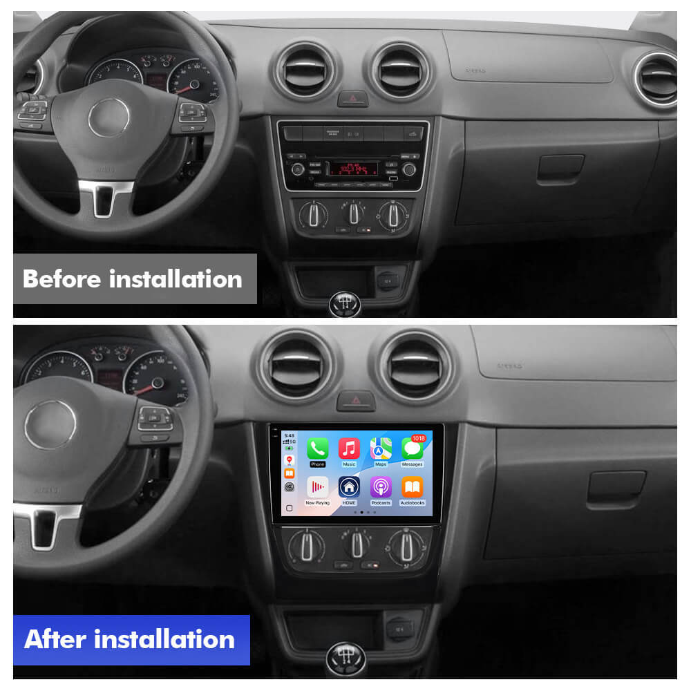 Q6 Qualcomm Android 13 For Volkswagen Gol Saveiroar 9" screen music car radio DSP ADAU