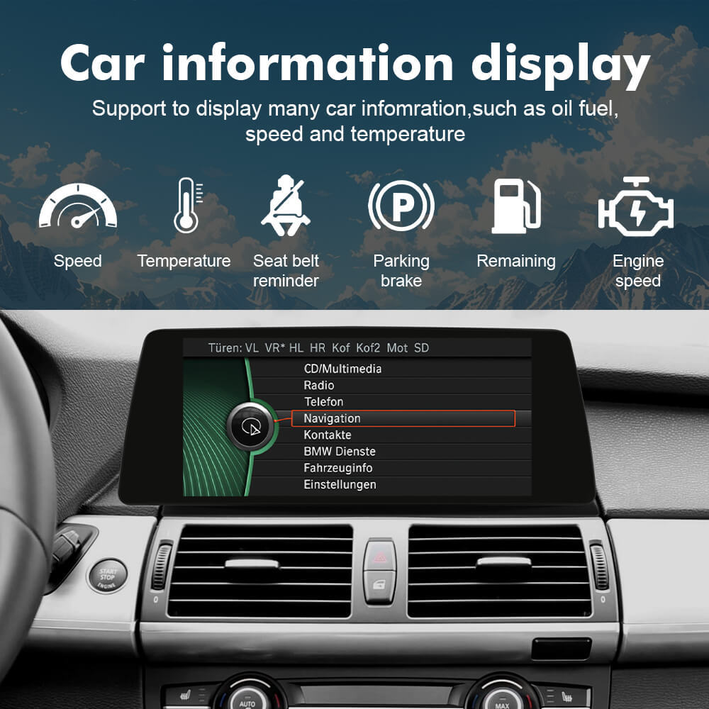 ISUDAR 10.33"Android 13 Car radio For BMW X5 E70/X6 E71 CIC CCC