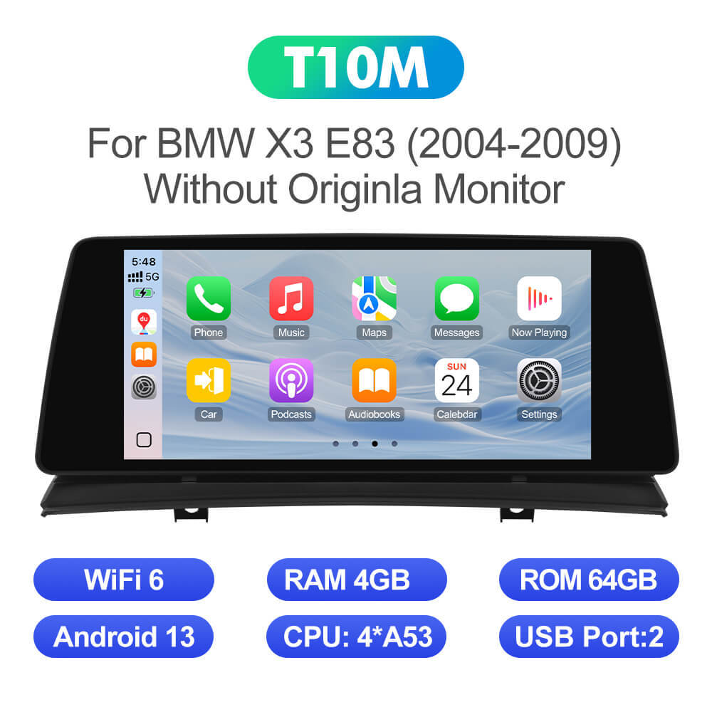 ISUDAR 10.33"Android 13 Car radio For BMW X3 E83 2004-2009