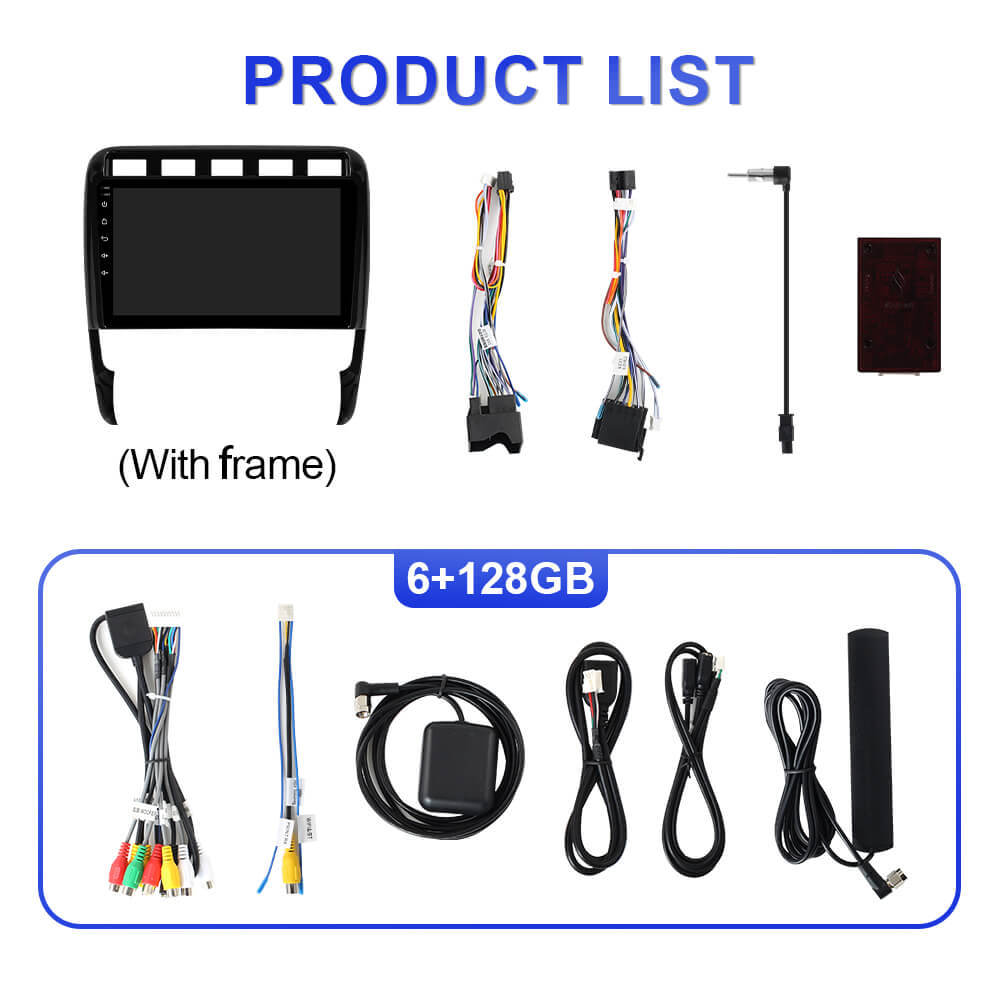Upgrade from T72 - T75 series Android 14 UIS7865 Car Radio For Porsche Cayenne 2003-2010 with 9" Screen