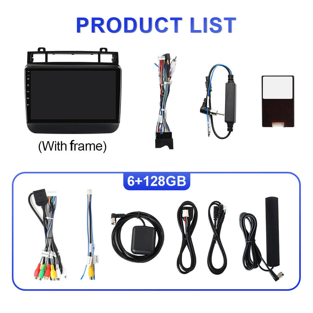 For Volkswagen Touareg FL NF 2010 - 2018 T75 series Android 14 UIS7865 Car Radio with 9" Screen