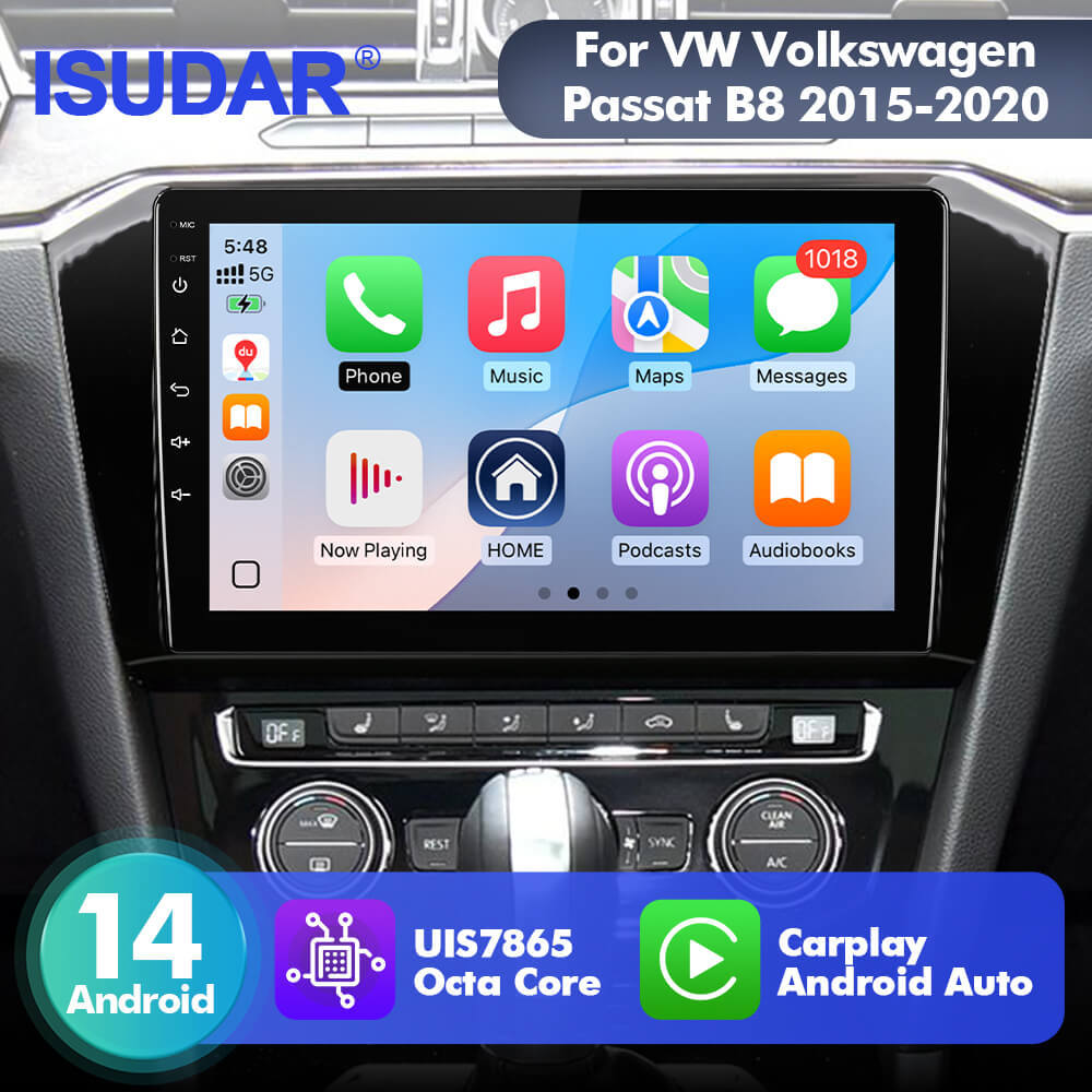 For VW/Volkswagen Passat B8 2015- T75  Android 14 UIS7865 Car Radio Upgrade From T72