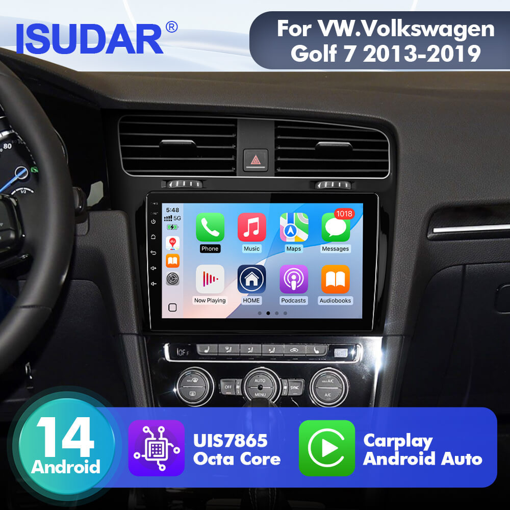 For VW/Volkswagen/Golf 7 2013- T75  Android 14 UIS7865 Car Radio Upgrade From T72