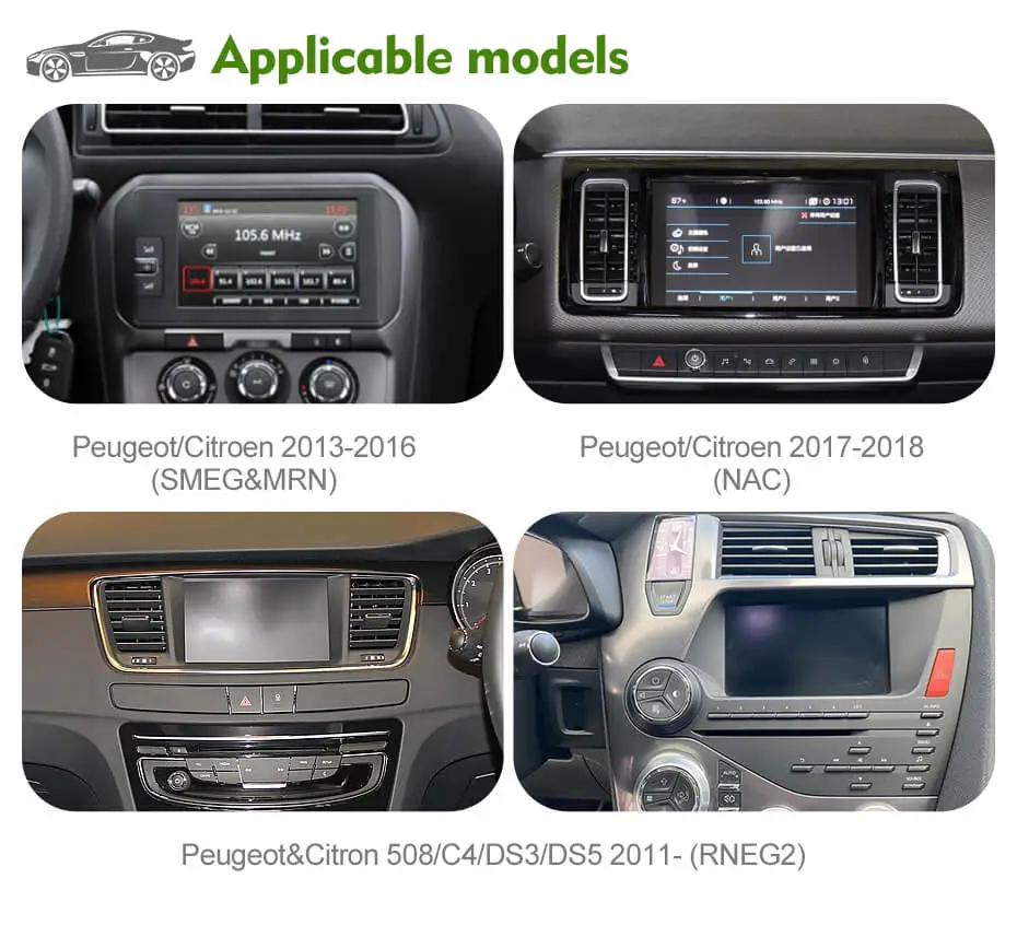 Wireless Carplay Android Auto For Peugeot/Citroen 308 508 C4 C5 