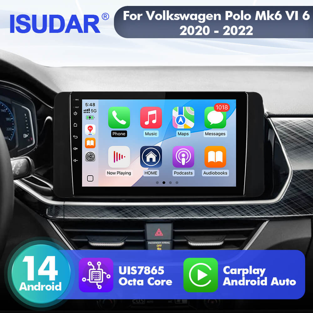 For VW Volkswagen POLO 2021 2022 T75 Upgrade from T72  Android 14 UIS7865 Car Radio