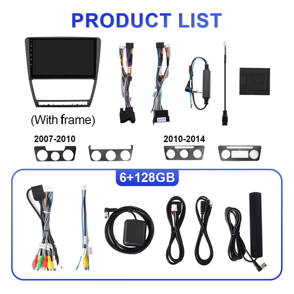 For Skoda Octavia A5 2007-2014 T75 Upgrade from T72  Android 14 UIS7865 Car Radio