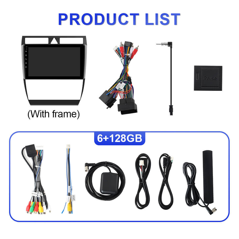 For  Audi A6 C5 S6 RS6 1997-2004 T75 Upgrade from T72 Android 14 UIS7865 Car Radio