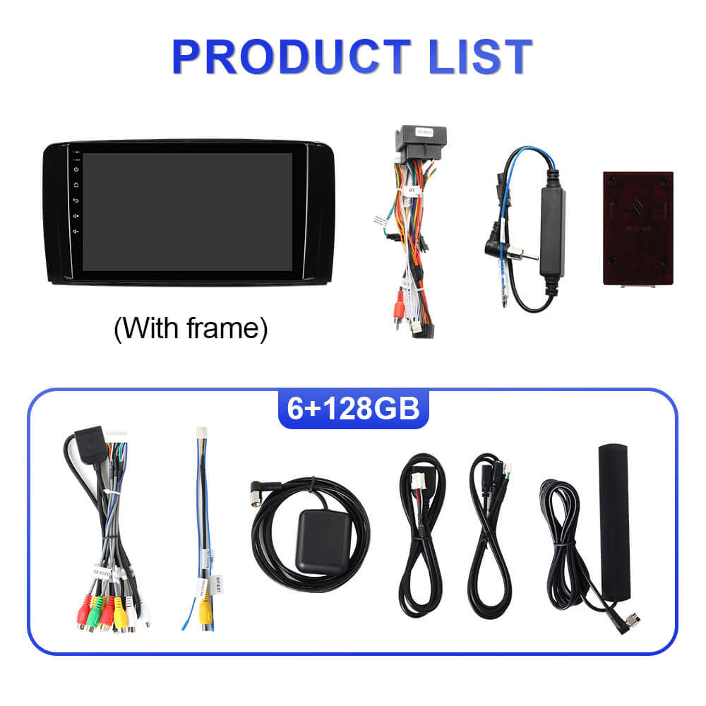 For Mercedes-Benz R-CLASS W251 R280 R300 R320 T75 Upgrade from T72 Android 14 UIS7865 Car Radio