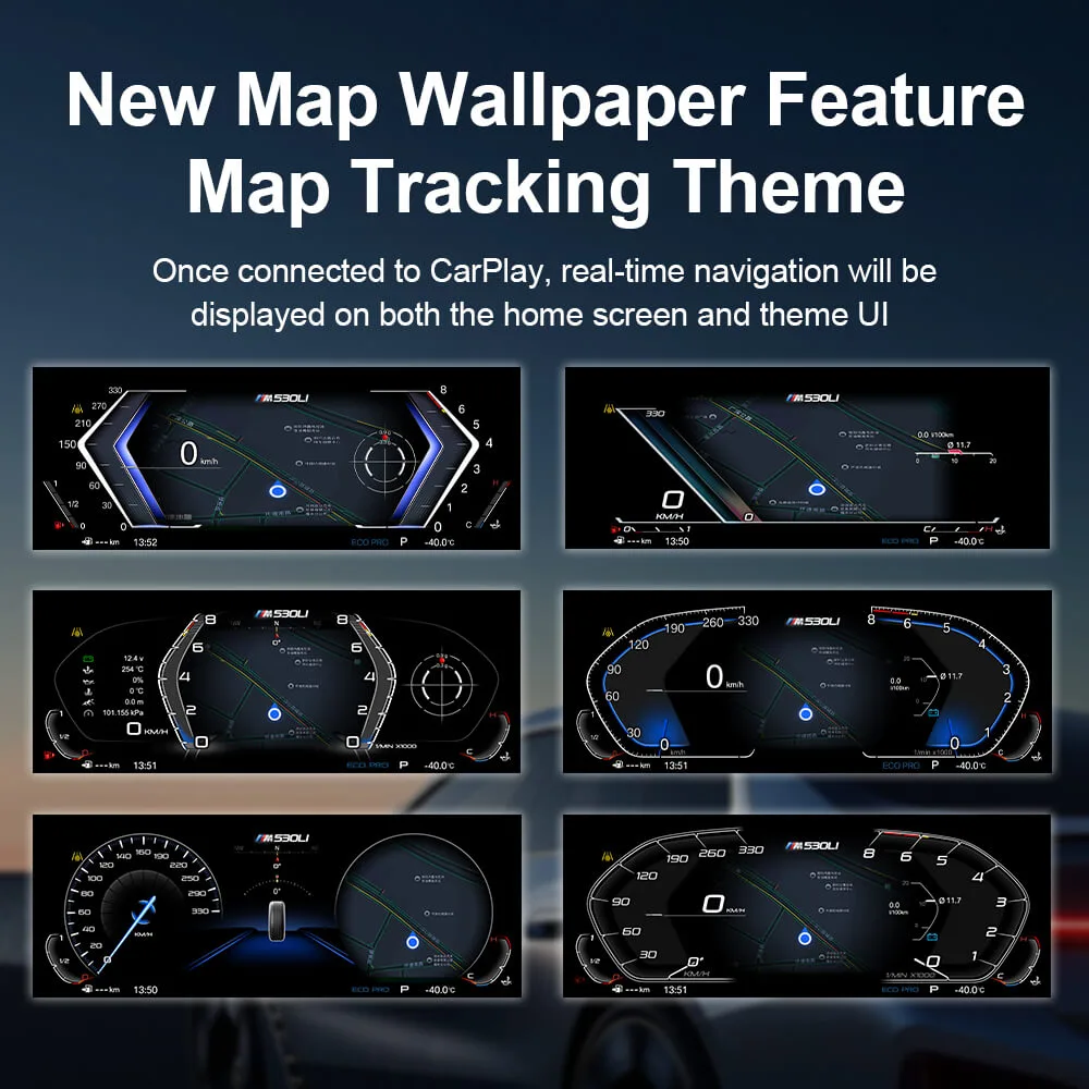 For BMW 3/4 Series F30/F31/F34/F35 Digital Carplay HUD dashboard ...