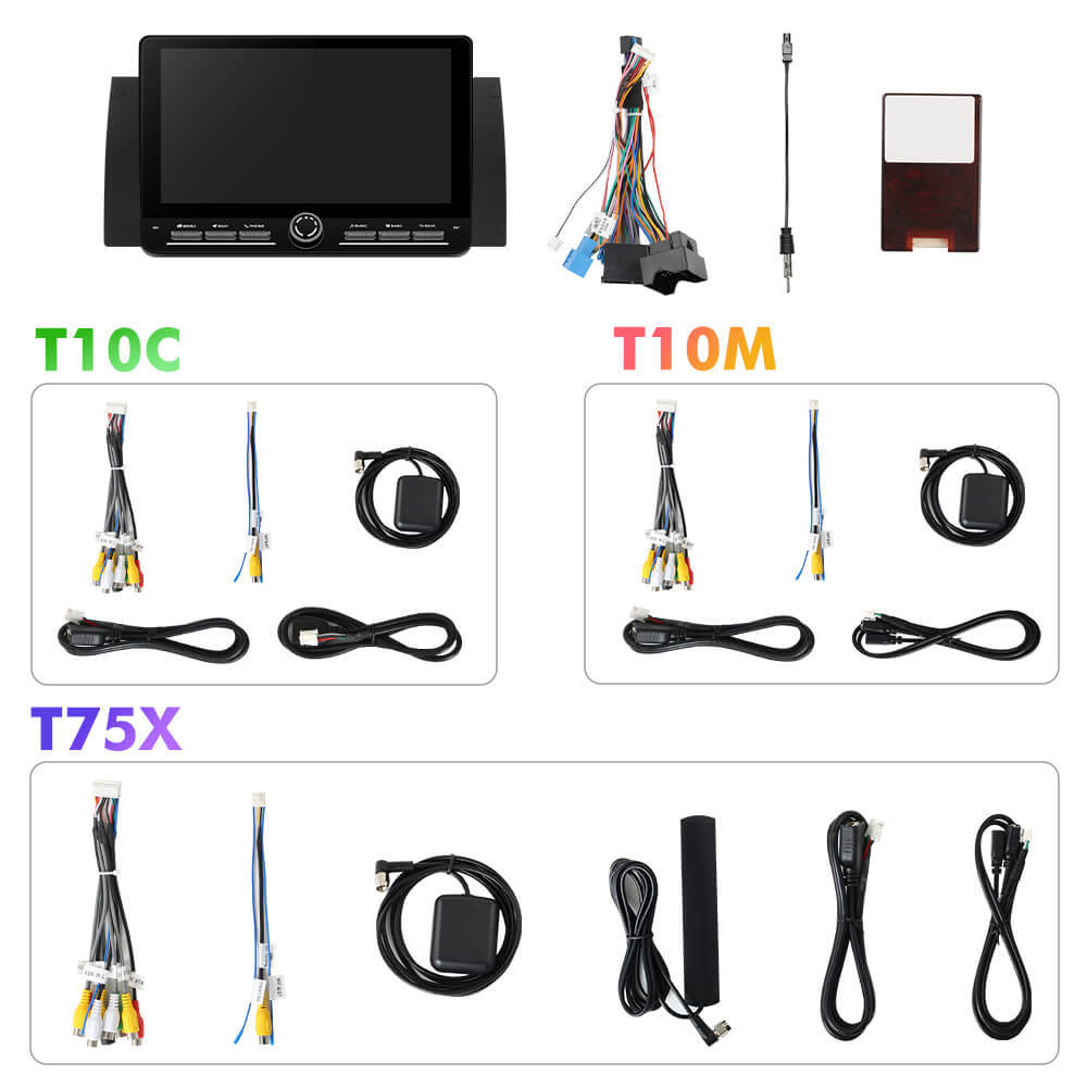 10inch Android 14 Button Car Radio For BMW X5 E53 E39 1995-2006