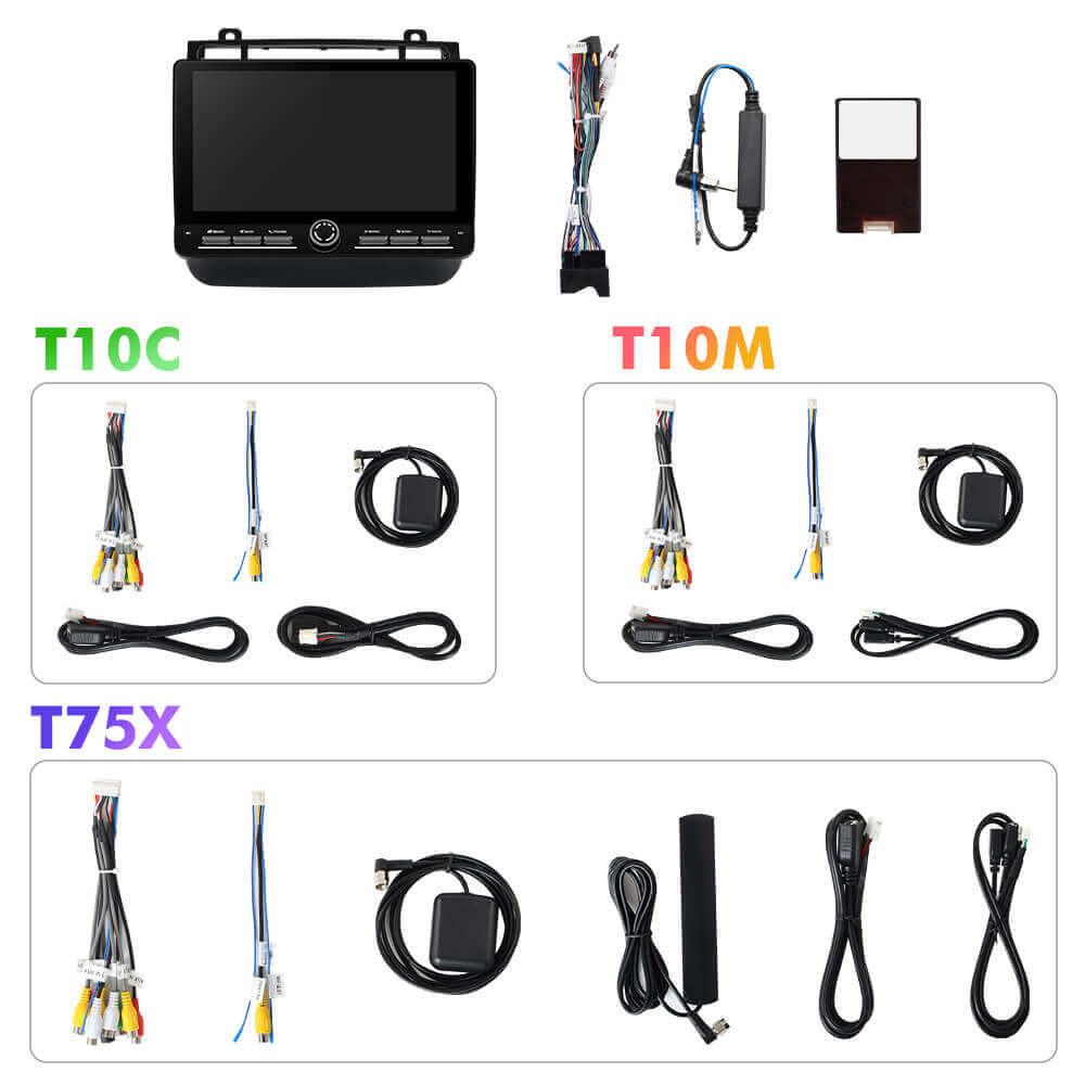 10inch Android 14 Button Car Radio For Volkswagen Touareg FL NF 2010 - 2018