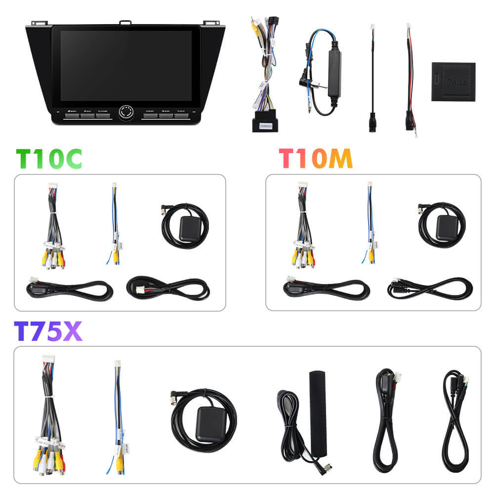 For VW/Volkswagen/Tiguan 2017-2019 New Design Button 10" Android 14 Button Car Radio