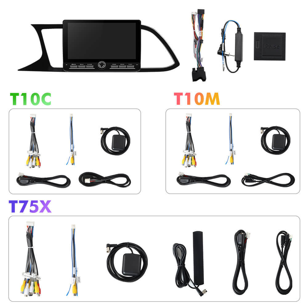 For Seat LEON 2012-2020 Androd 14 10inch Button Screen Car Radio