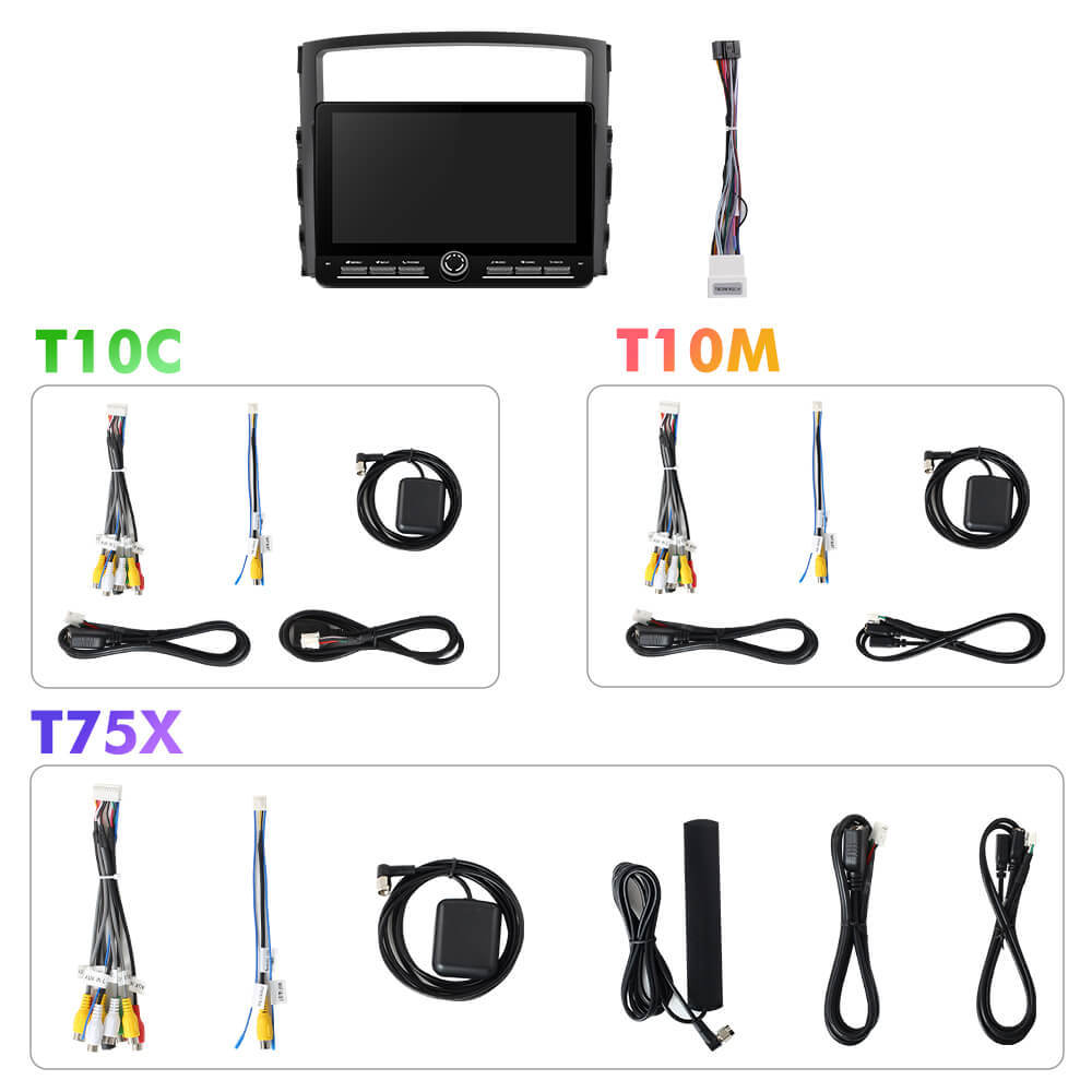 For Mitsubishi/Pajero 2006-2014 Androd 14 10inch Color Light Button Screen Car Radio