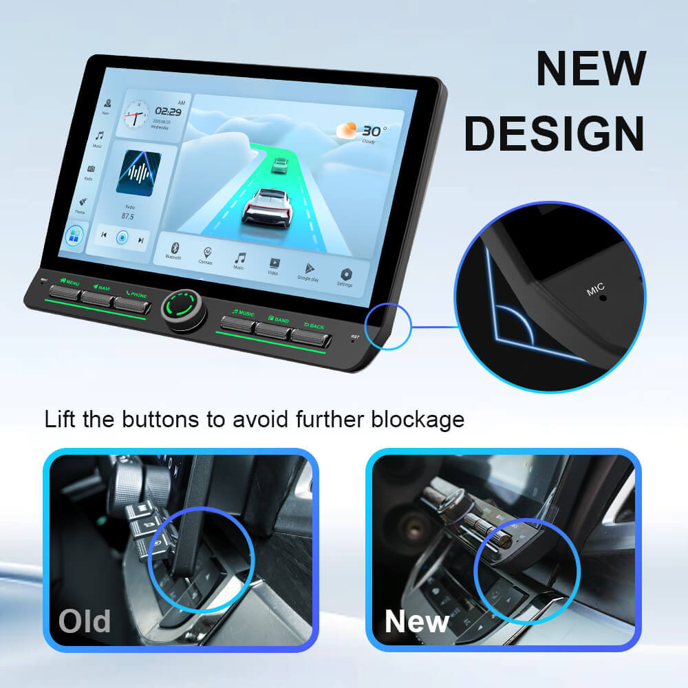 For OUTLANDER MITSUBISHI 2007-2012 Androd 14 10inch Color Light Button Screen Car Radio