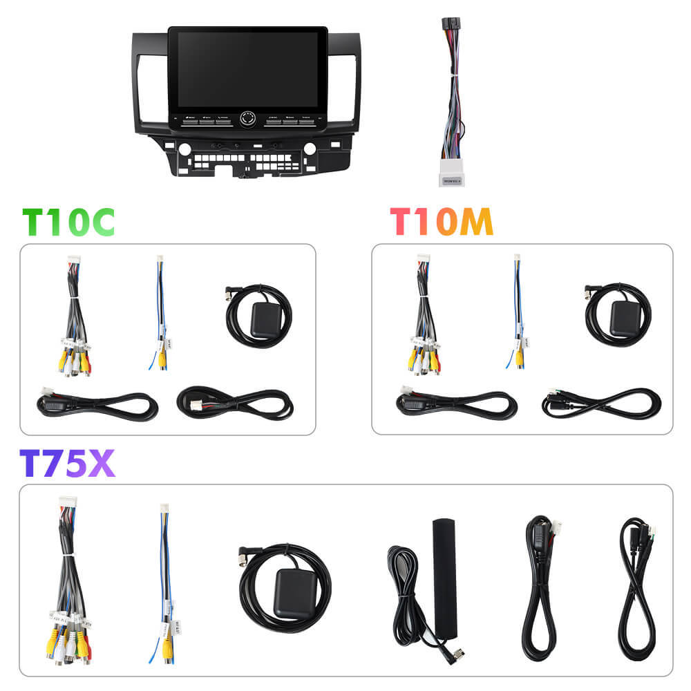 For Mitsubishi Lancer 2007 - 2013 Androd 14 10inch Button Touch Screen Car Radio