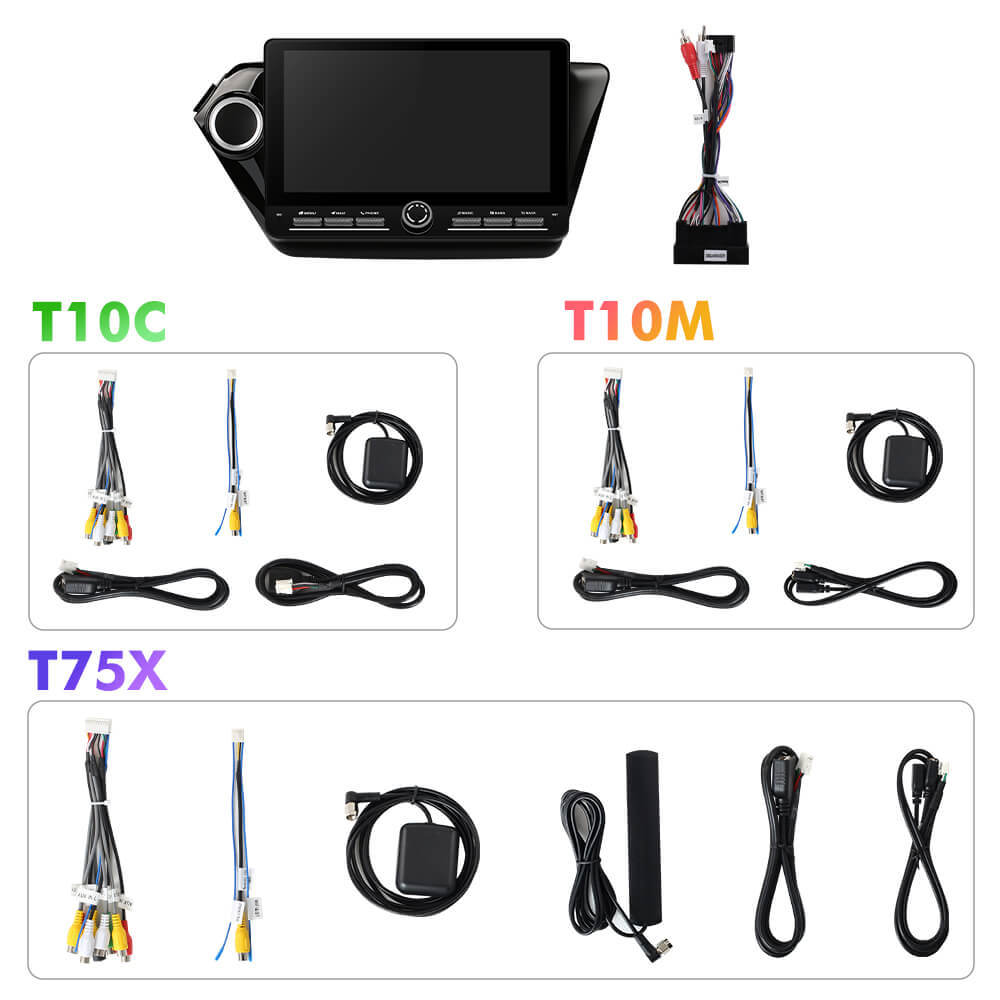 For Kia Rio 3 4 2011-2016 Androd 14 10inch  Angle Key 2.0 Touch Screen Car Radio