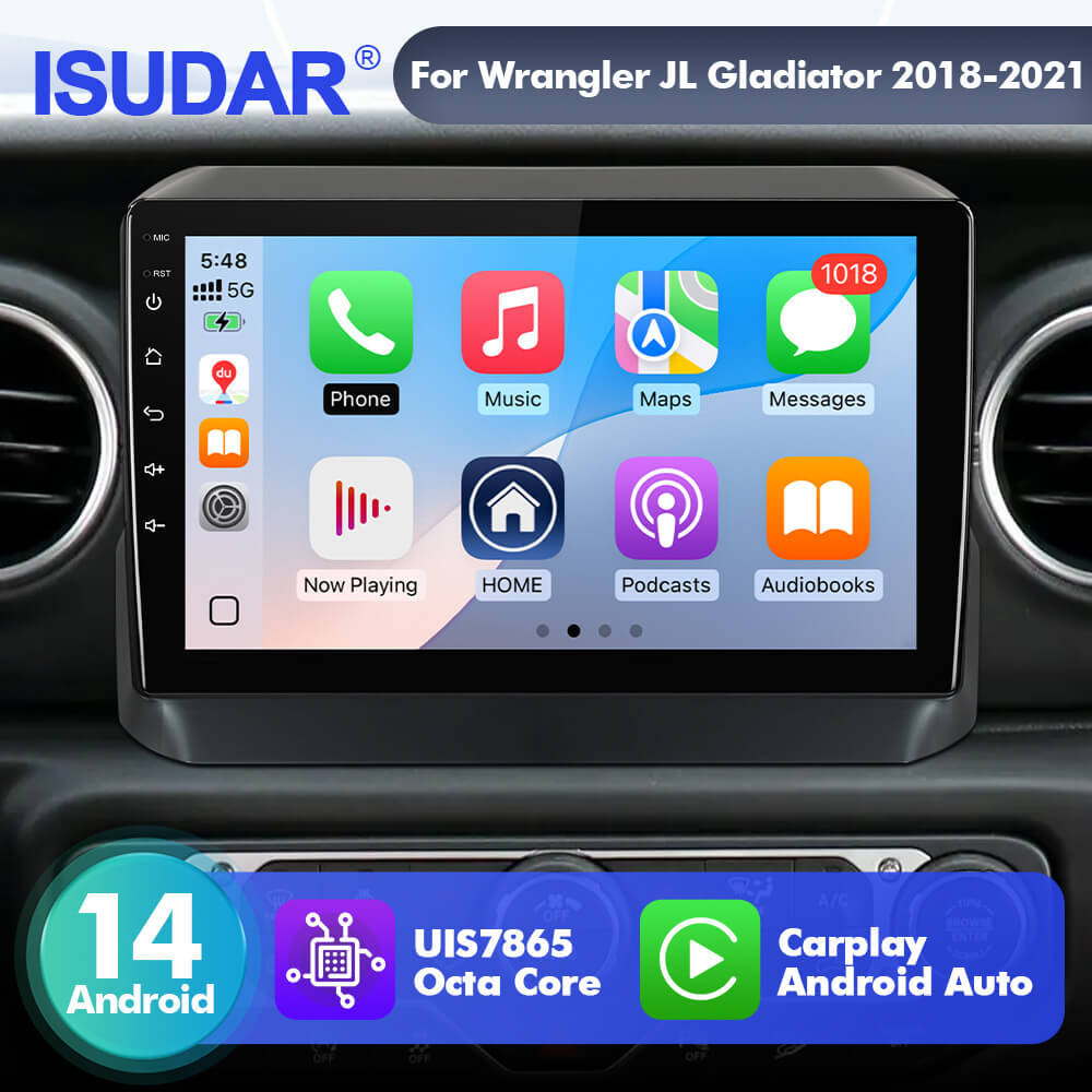 For Jeep Wrangler JL Gladiator 2018-2021 T75 Android 14 UIS7865 Car Radio Upgrade From T72 (7)