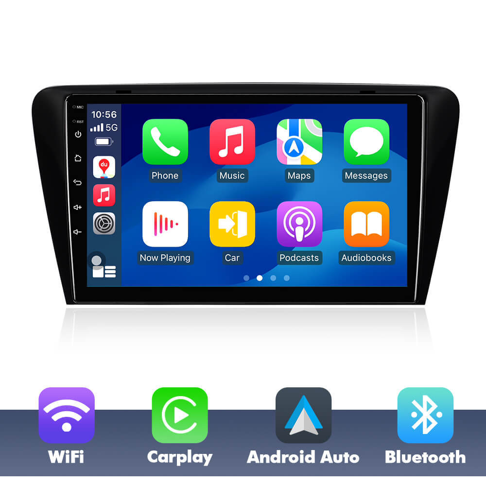 For Skoda Octavia 3 A7 2014- T75 Upgrade from T72  Android 14 UIS7865 Car Radio