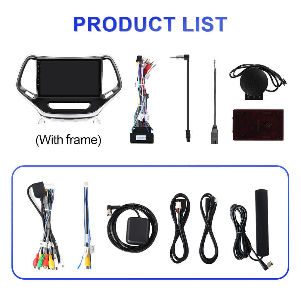 For Cherokee 5 KL 2014-2018 T75 Android 14 UIS7865 Car Radio Upgrade From T72