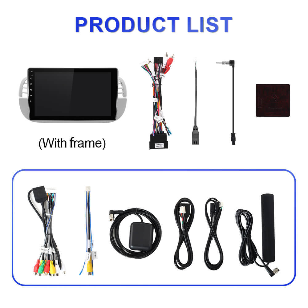 Upgrade from T72 - T75 series Android 14 UIS7865 Car Radio For Fiat 500 2007-2015