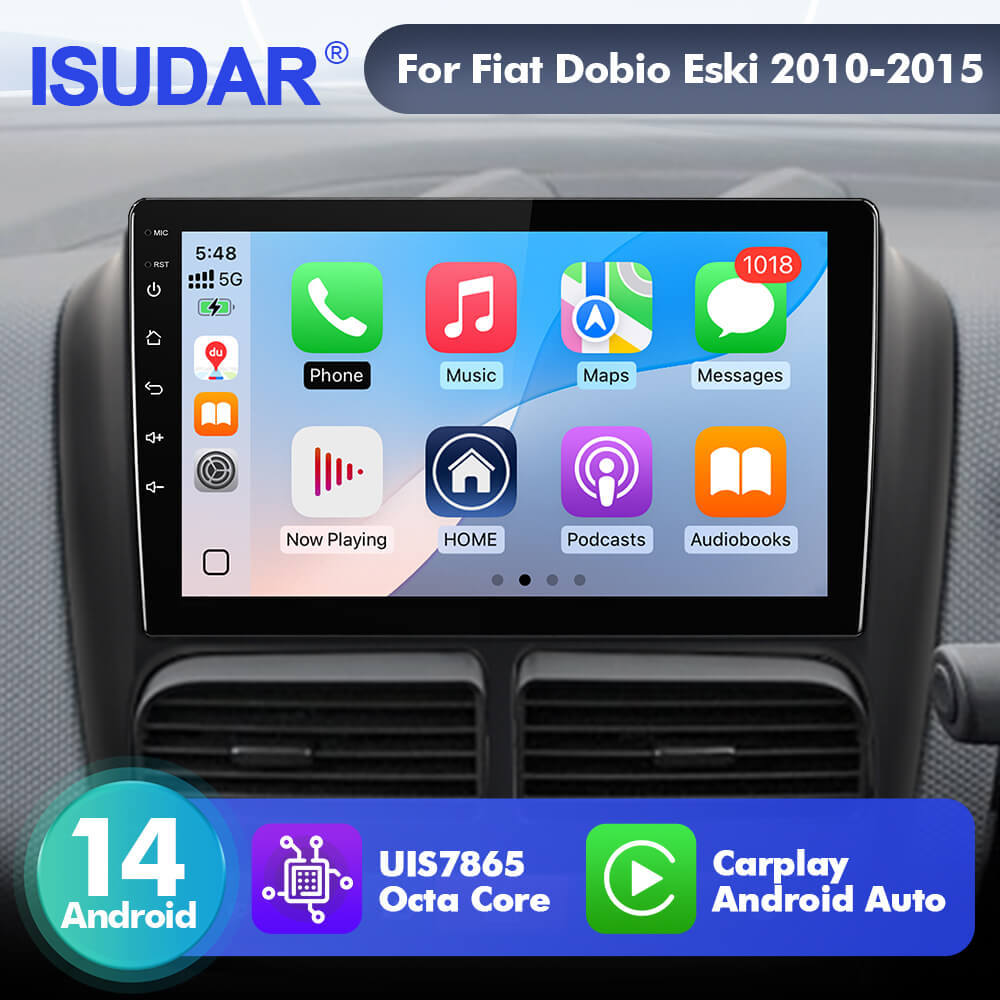 Upgrade from T72 - T75 series Android 14 UIS7865 Car Radio For Fiat Dobio Eski 2010-2015