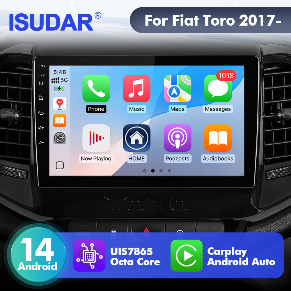 Upgrade from T72 - T75 series Android 14 UIS7865 Car Radio For Fiat Toro 2017-