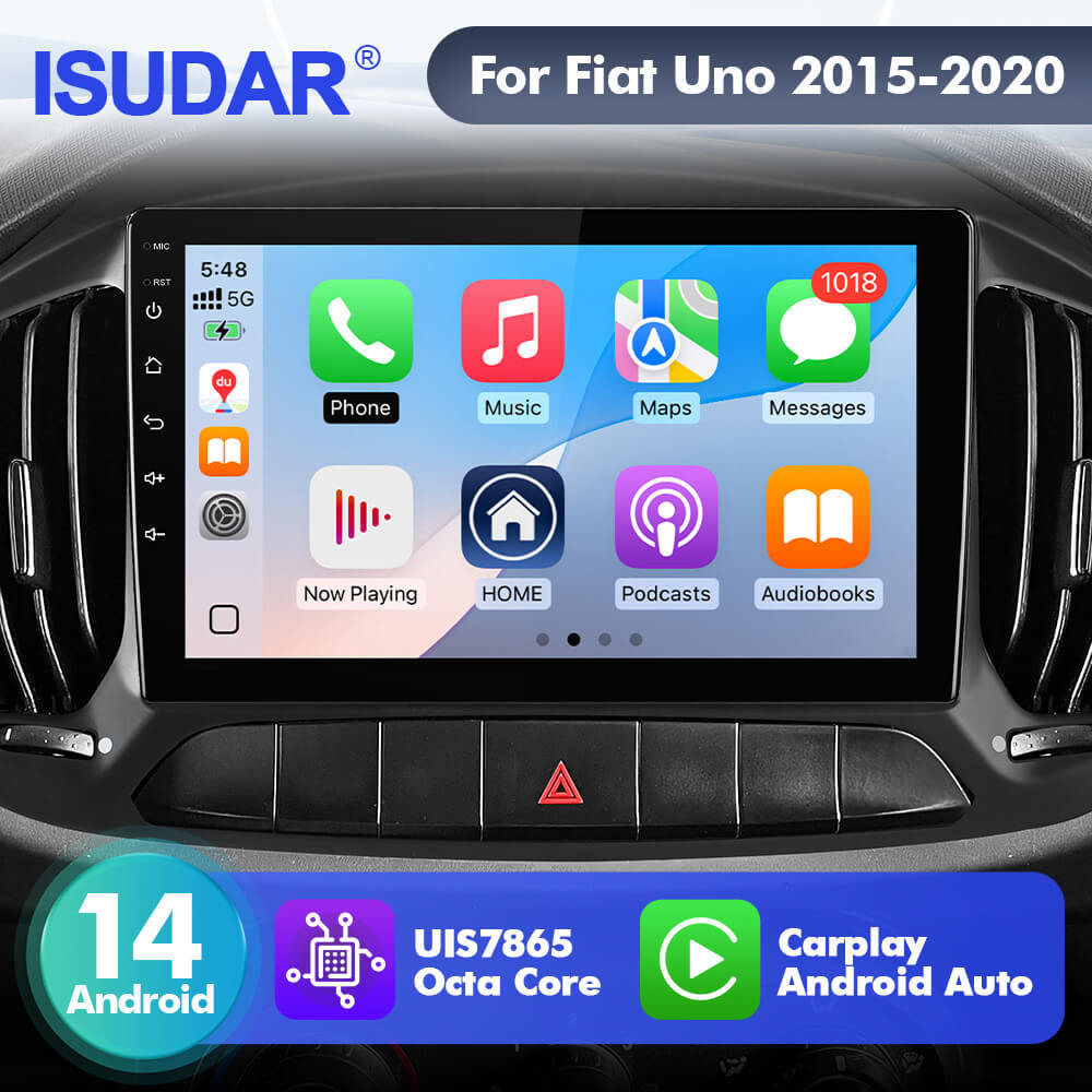 Upgrade from T72 - T75 series Android 14 UIS7865 Car Radio For Fiat Uno 2015-2020