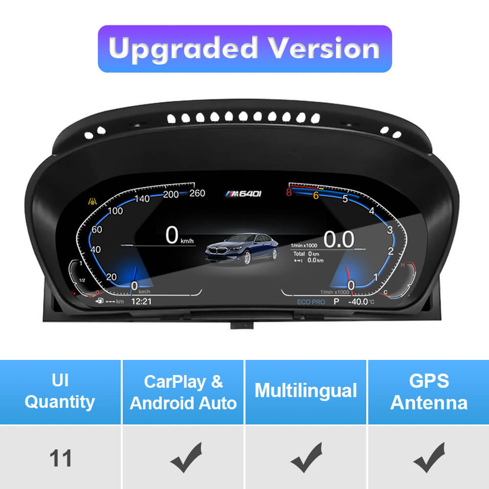FOR BMW X5 E70 X6 E71 2006-2013 CCC CIC Digital Carplay dashboard Instrumental Cluster Speedometer Screen