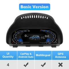 For BMW 5 Series F10/F11/F07/F18/F01/F02/F03 Digital Carplay HUD dashboard Instrumental Cluster Speedometer Screen