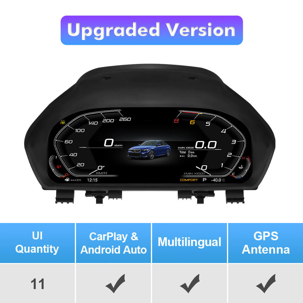 For BMW 3/4 Series F30/F31/F34/F35 Digital Carplay dashboard Instrumental Cluster Speedometer Screen