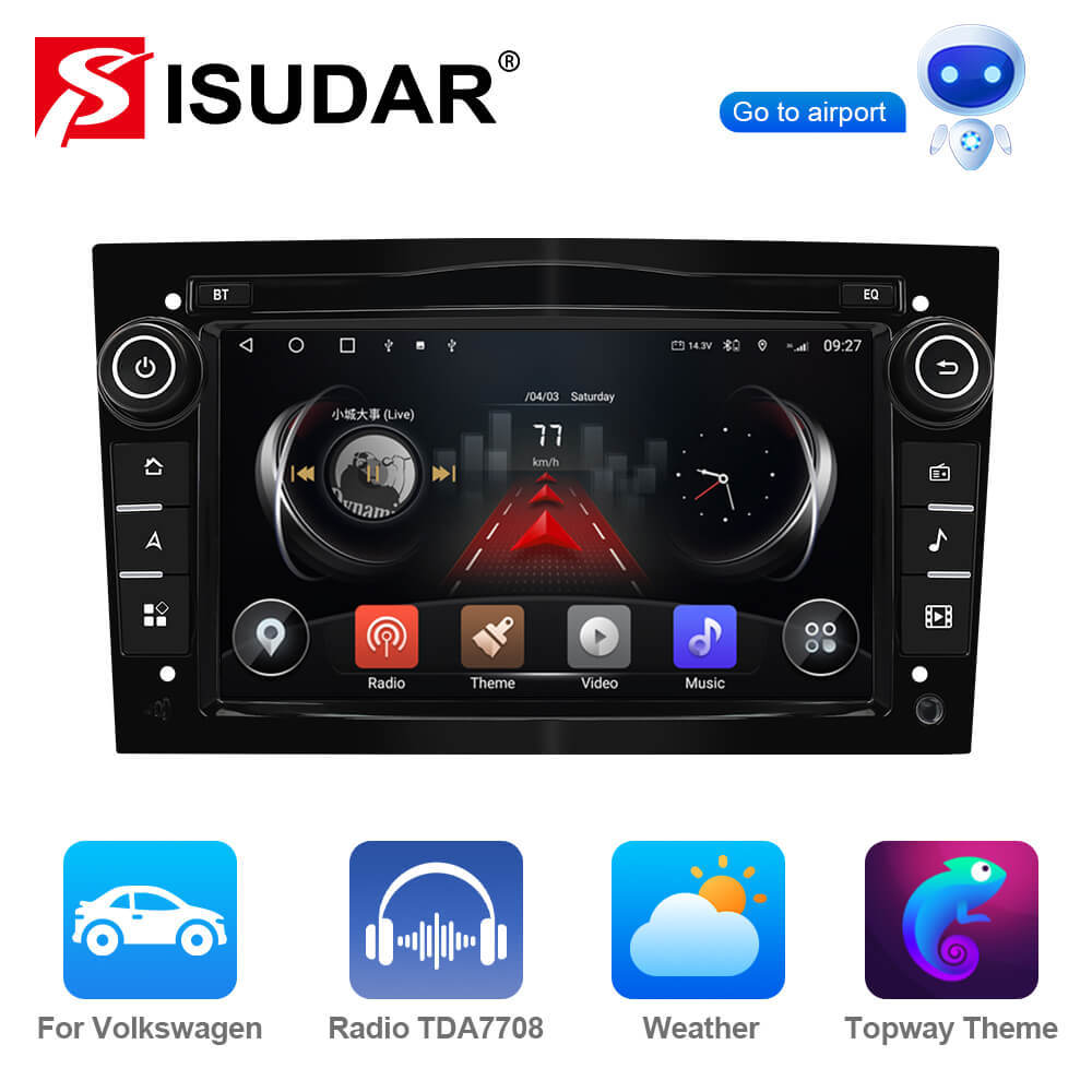 T75/T10C/T10M Android 14 Black Car Radio For Opel Astra H G J Antara Vectra C D Vivaro Corsa C D Zafira B Meriva Veda