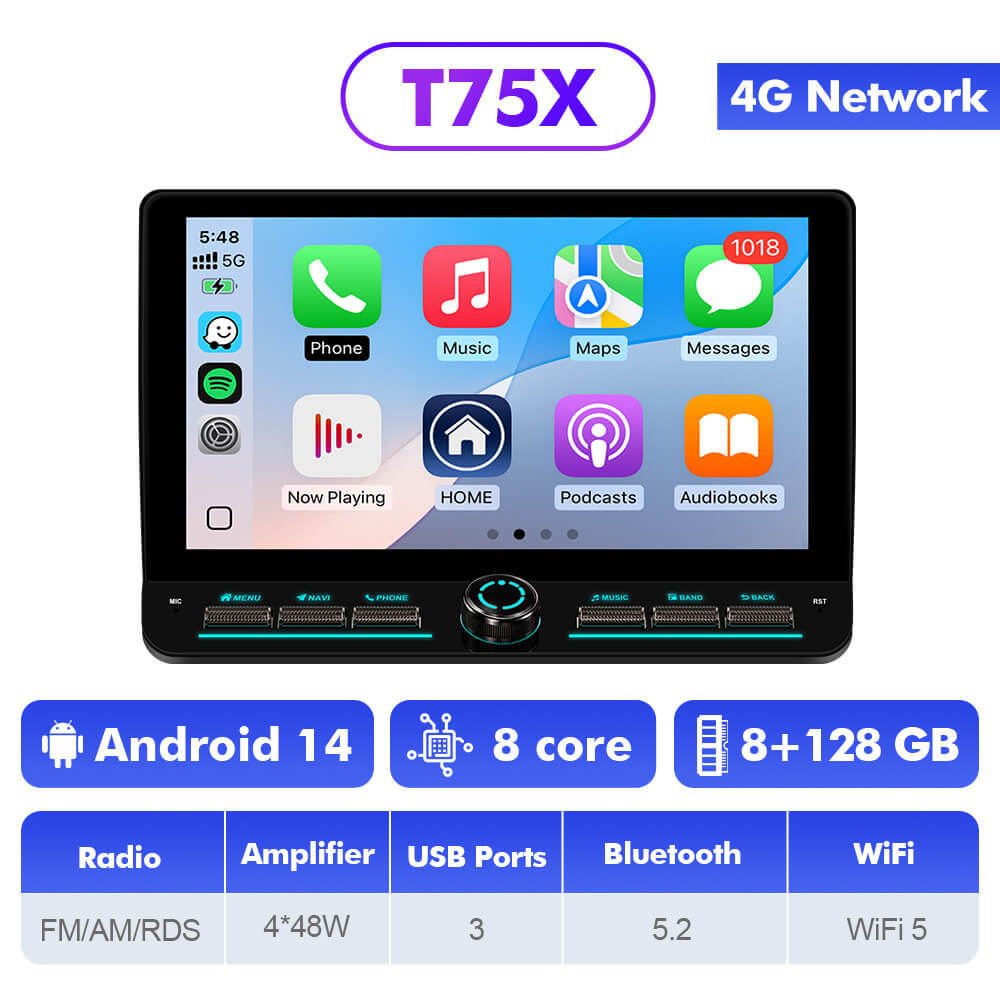 10" Android 14 New Design Button Car Radio For Jeep Cherokee 5 KL 2014-2018