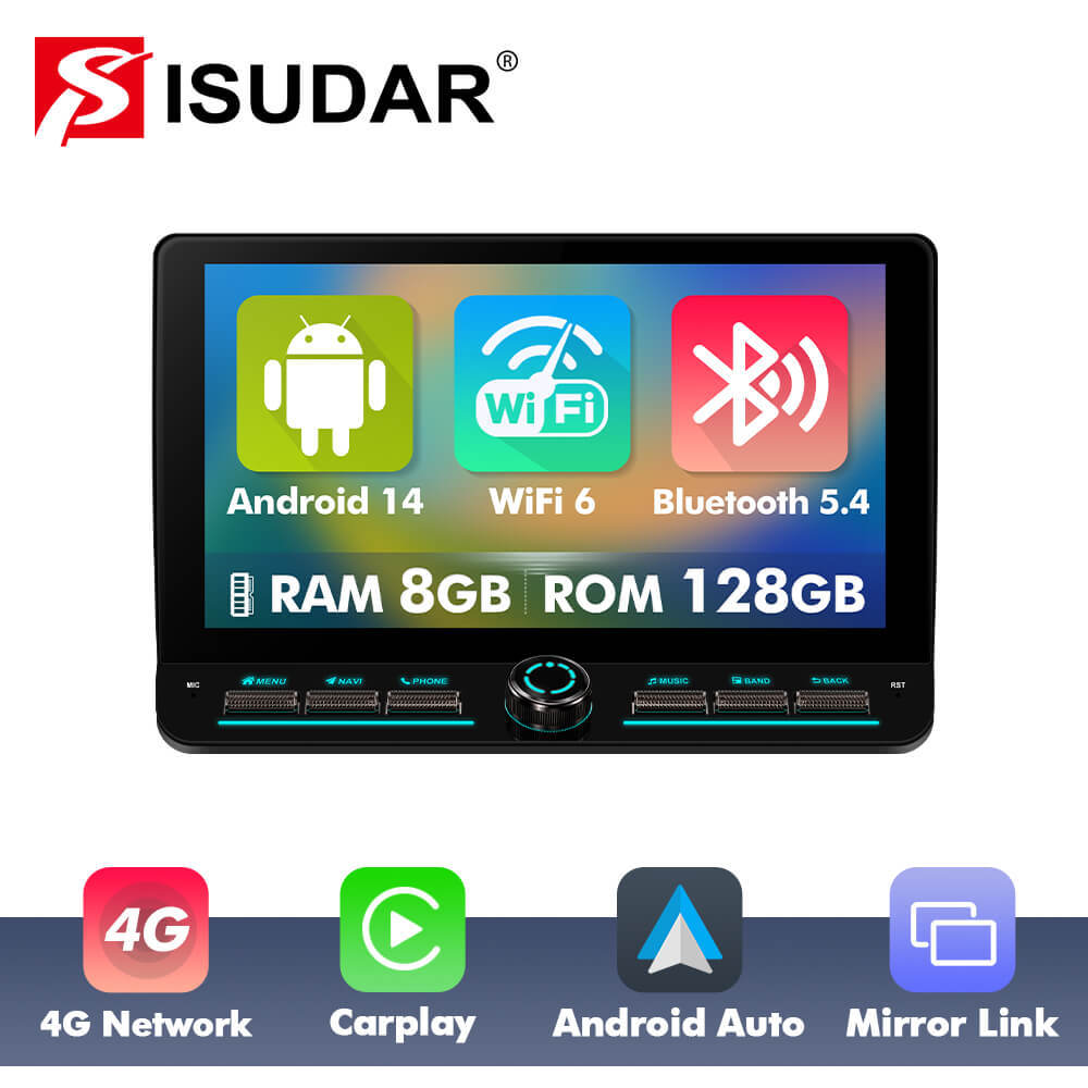 10inch Angle Key 2.0 Android 14 Button Car Radio For Fiat Ducato 2006-2022