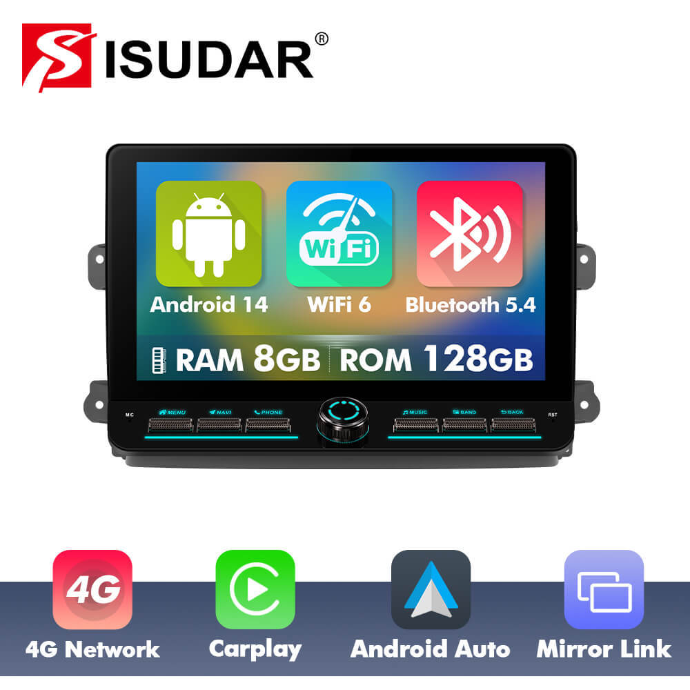 10inch Angle Key 2.0 Android 14 Button Car Radio For Fiat Ducato Van L3H2 2021-2023