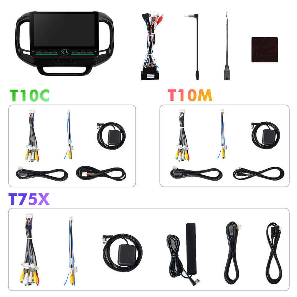 T75/T10C/T10M 10inch Android 14 Angle Key 2.0 Car Radio for Fiat Toro 2017-